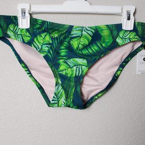 Target Green Palm NWT Swim Ruched Bikini Bottom